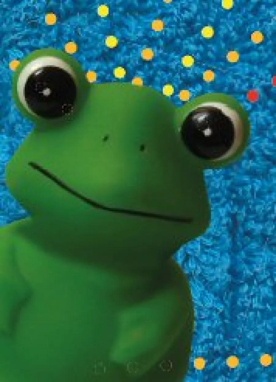 Ein Frosch der lächelt